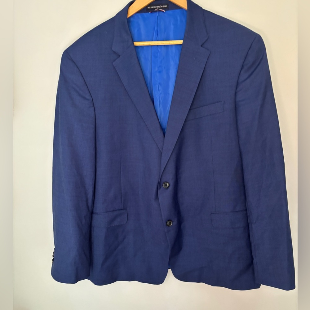 Tommy Hilfiger men’s wool blend 48R sports jacket, blazer blue